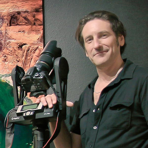 Portrait photo of Phil Crawshay, a VAST photographer artist creating very high resolution fine art photos of landscapes