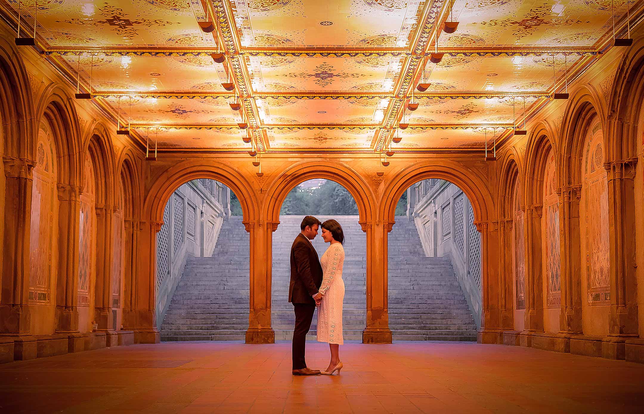 A very high resolution engagement photo from VAST; created in New York City's Central Park by Dan Piech.
