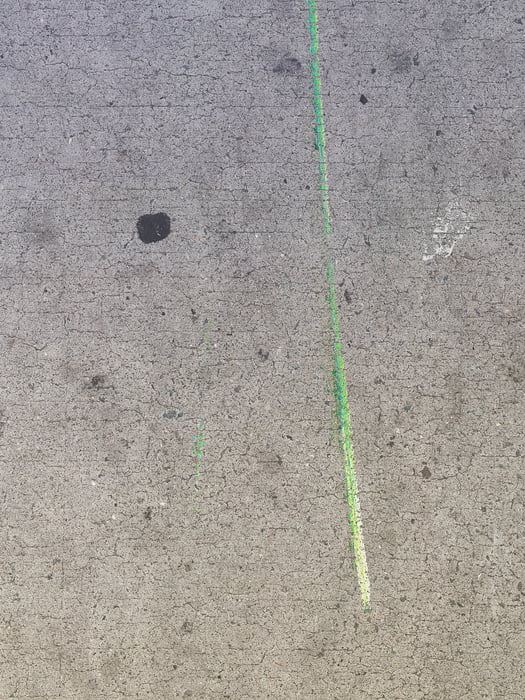 1,014 megapixels! A very high resolution, large-format VAST photo print of a New York City sidewalk; fine art photo created by Dan Piech as part of the Concrete Canvas series in New York City.