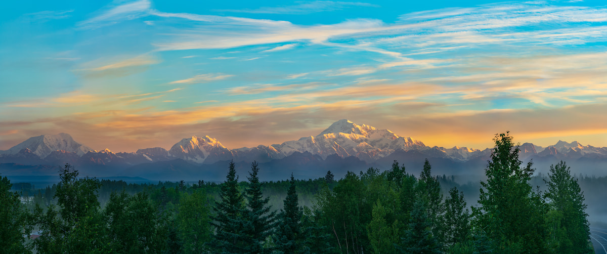 728 megapixels! A very high resolution, large-format VAST photo print of Denali; landscape photograph created by John Freeman in Denali National Park & Preserve, Alaska.