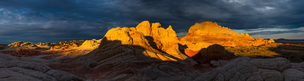 199 megapixels! A very high resolution, large-format VAST photo print of a rocky landscape; photograph created by Phillip Noll in Vermilion Cliffs National Monument, Arizona.