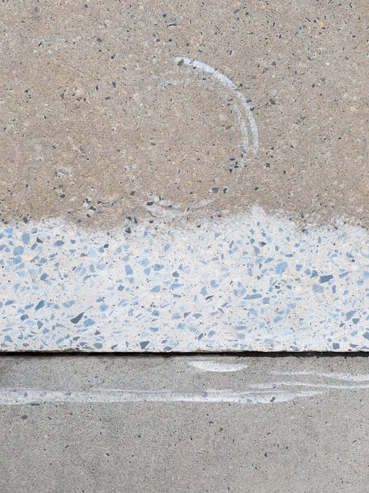 517 megapixels! A very high resolution, large-format VAST photo print of a sidewalk texture; photograph created by Dan Piech in Manhattan, New York City.