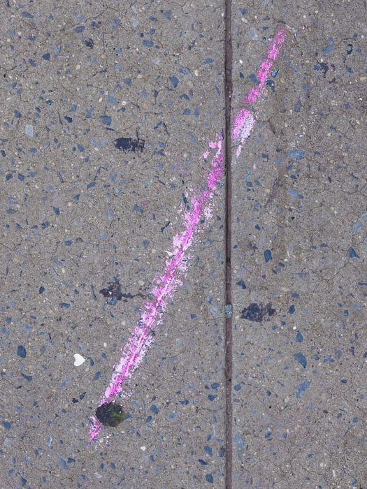 810 megapixels! A very high resolution, large-format VAST photo print of abstract pink painting; photograph created by Dan Piech in Manhattan, New York City.