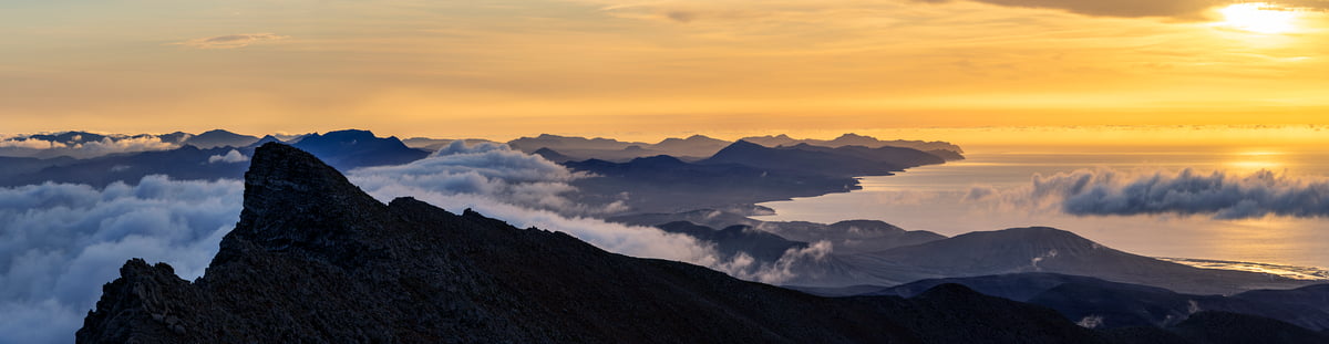 229 megapixels! A very high resolution, large-format VAST photo print of a landscape in Spain at sunrise; photograph created by Roberto Moiola in Pico de la Zarza, Fuerteventura, Canary Islands, Spain.
