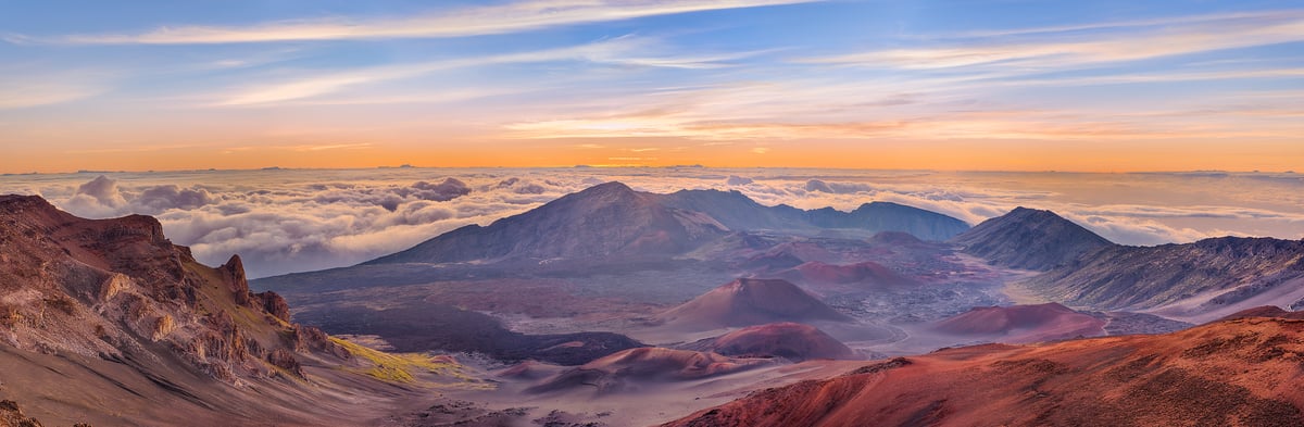 417 megapixels! An ultra high resolution, large-format VAST photo print of Haleakala National Park; landscape panorama photograph created by Chris Blake in Haleakala National Park, Hawaii.
