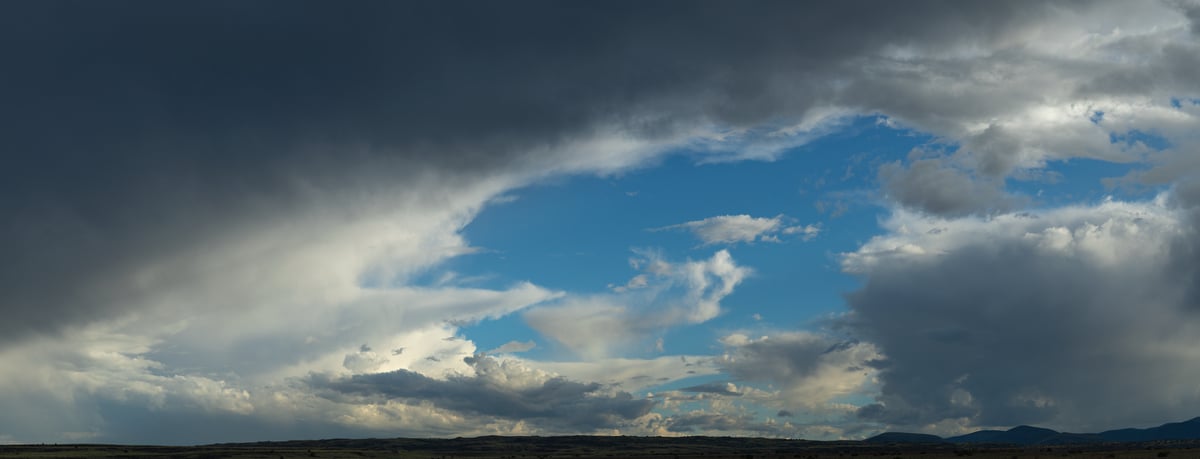 347 megapixels! A very high resolution, large-format VAST photo print of dramatic clouds; photograph created by Greg Probst.