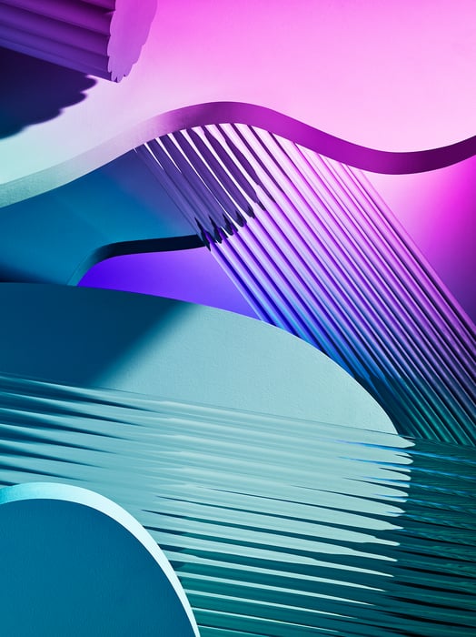 A very high resolution, large-format VAST photo print of "Obscure - Subterranean - UV" - an ultra-high-resolution abstract photograph created by David Lineton.